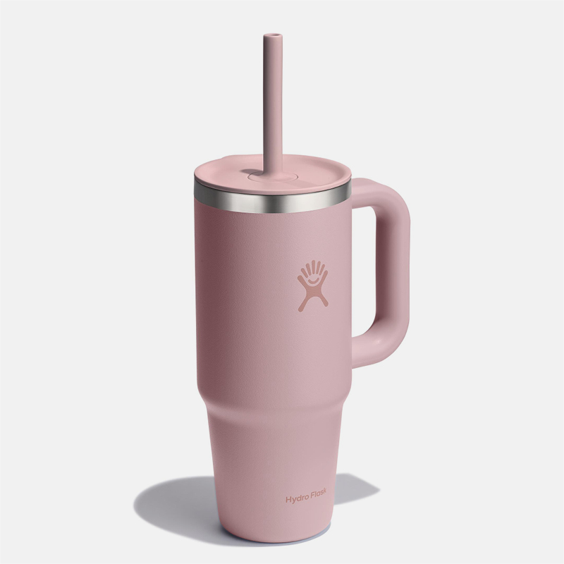 24oz All Around Travel Tumbler כוס שתיה עם ידית צד וקש image number null